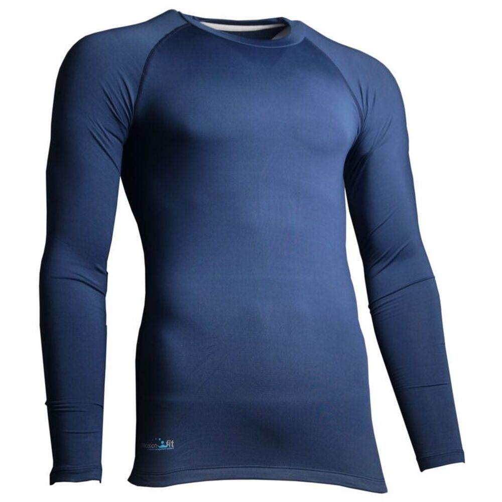 Precision Unisex Adult Essential Baselayer Long-Sleeved Sports Shirt / Navy